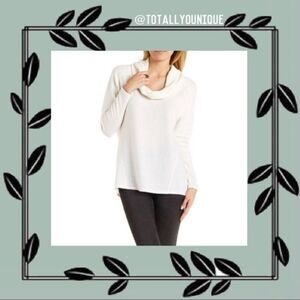 Charlotte Russe Cowl Neck Sweater White